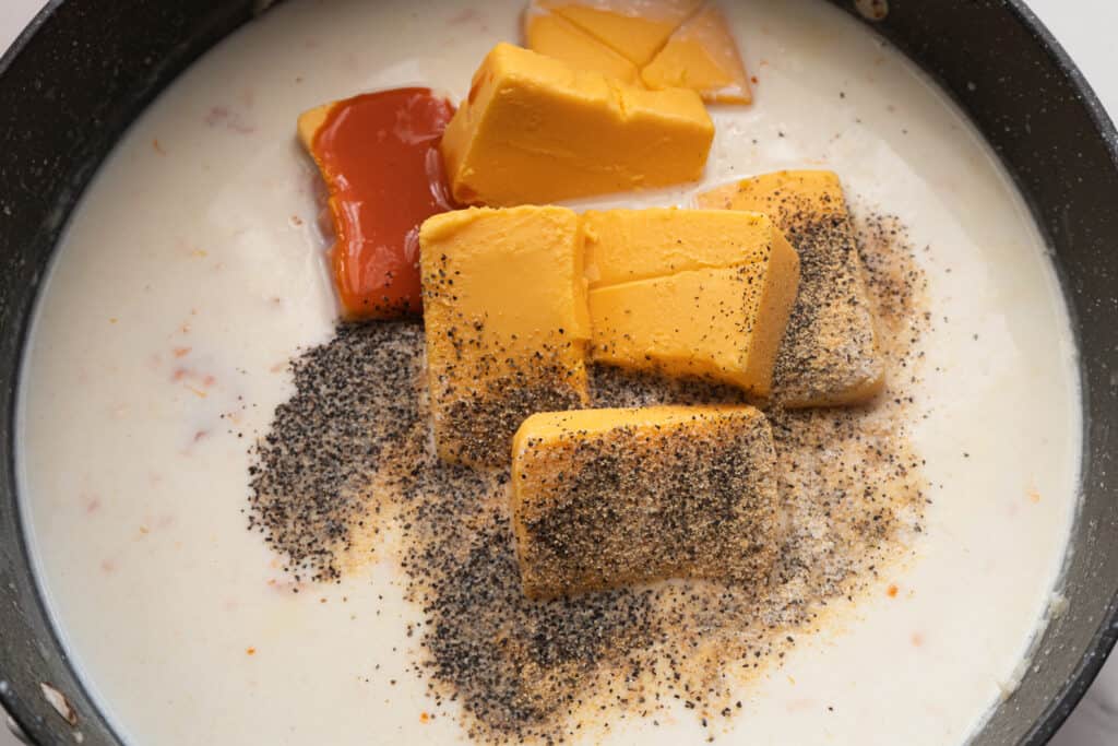 cheesy sauce for Mac and cheese