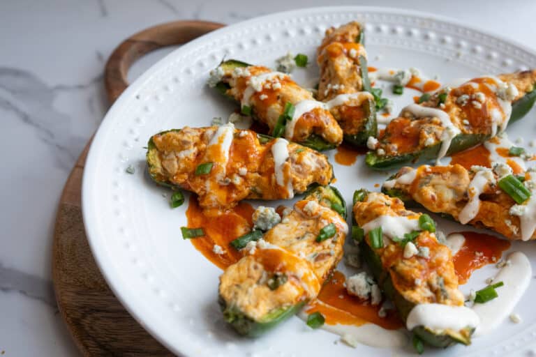 Buffalo Chicken Jalapeno Poppers