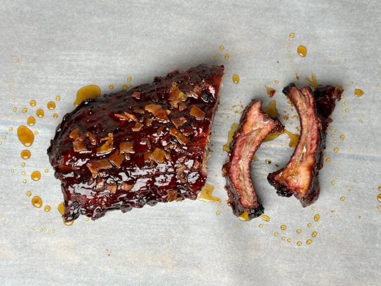 Smoked Hot Honey Bacon Ribs