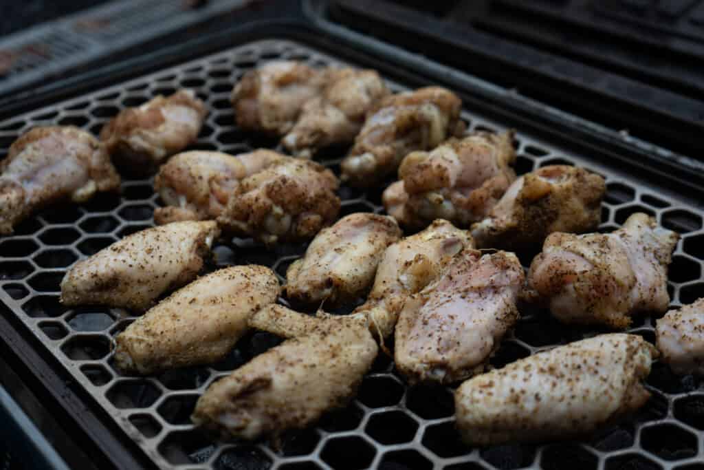 chicken wings grilling