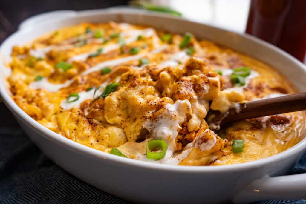Smoked buffalo Mac and cheese