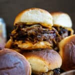 Smoked Beef and Cheese Sliders