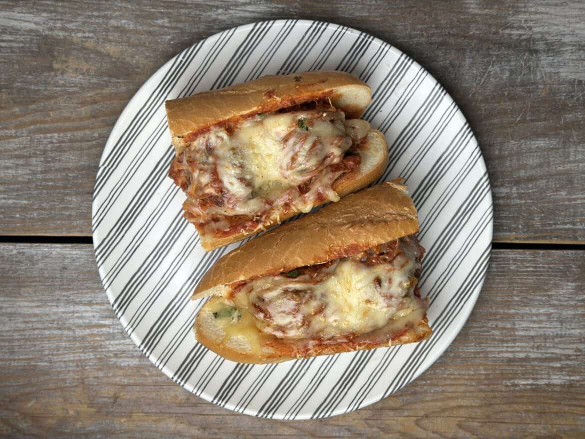 Smoked meatball sub