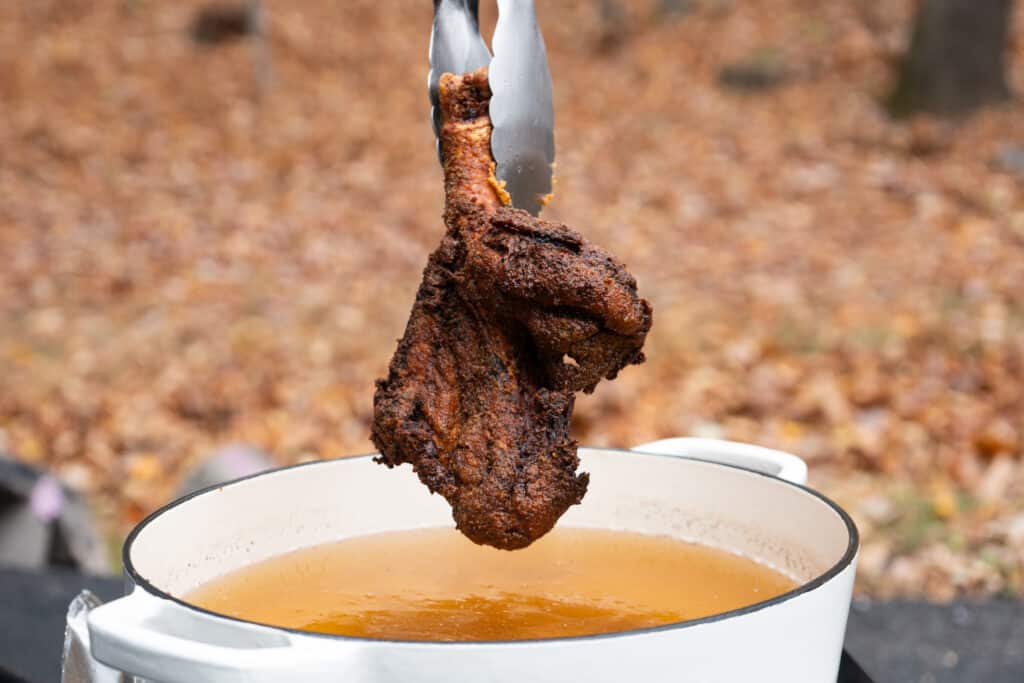 Cajun fried turkey leg