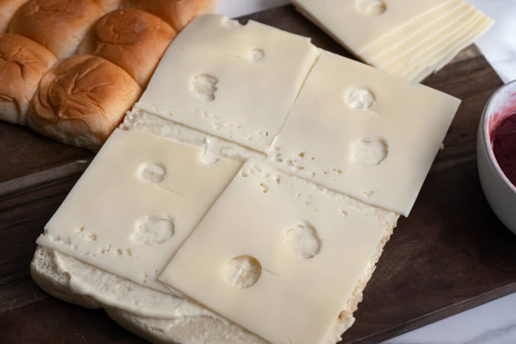 swiss cheese on slider