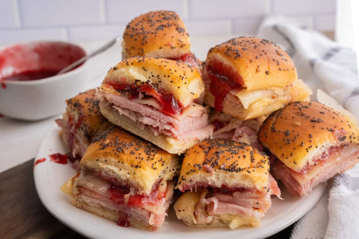 Raspberry Jalapeno Ham Sliders
