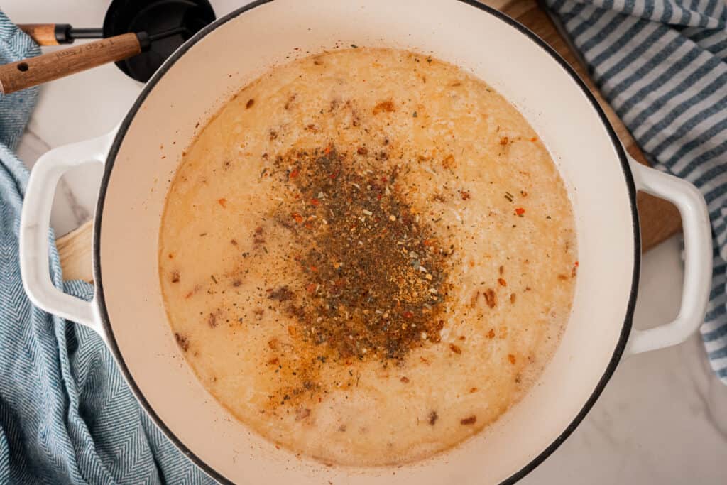 seasoning for loaded baked potato soup.