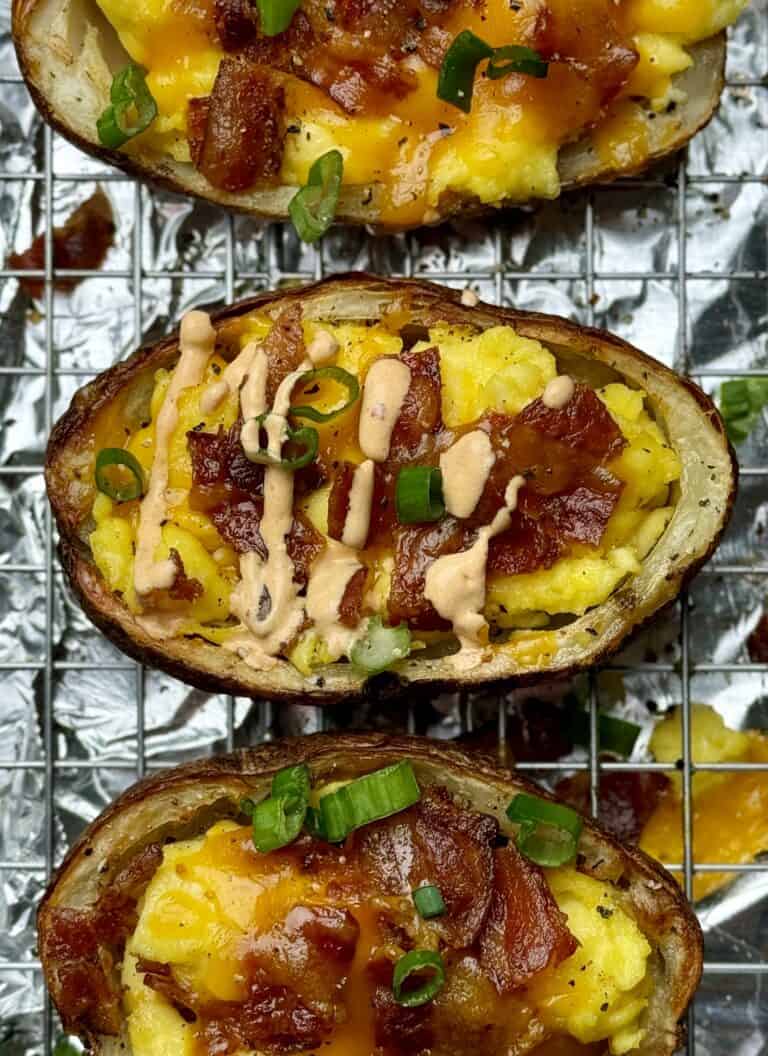Loaded Breakfast Potato Skins Recipe