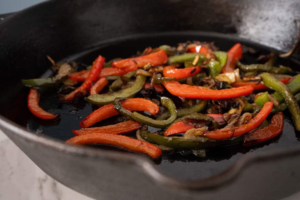 peppers and onions for queso.