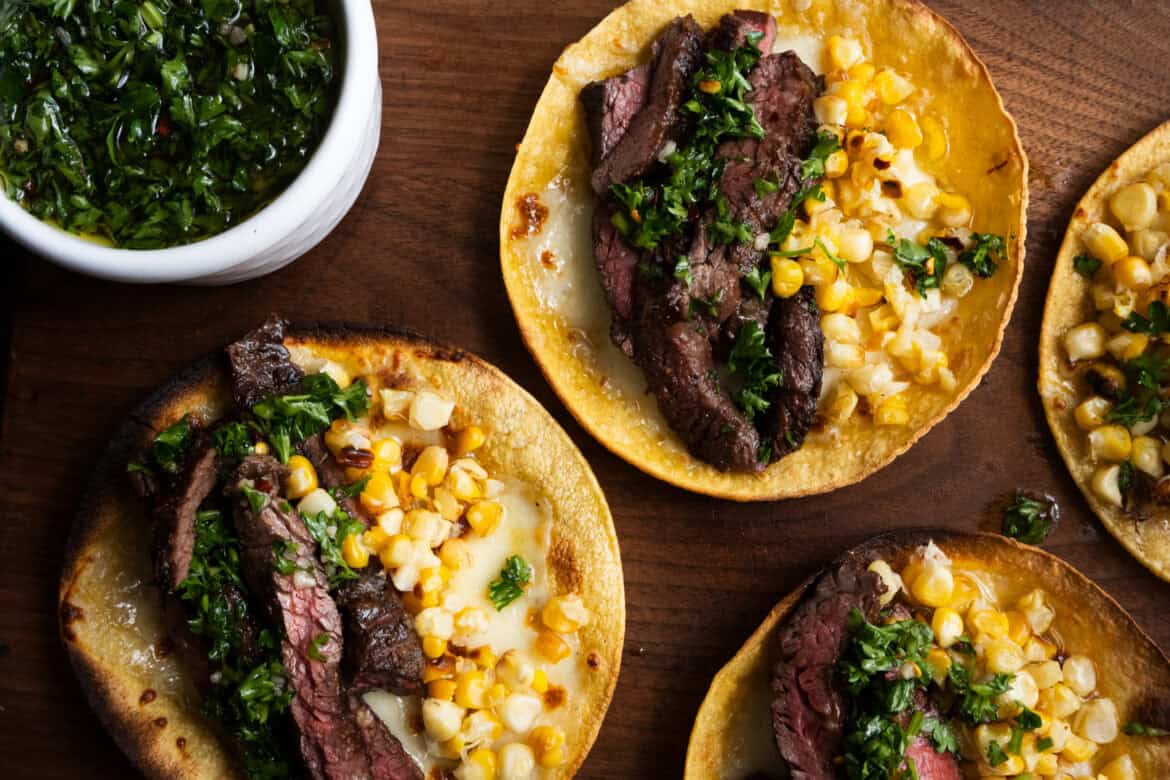 Steak and Corn Tacos