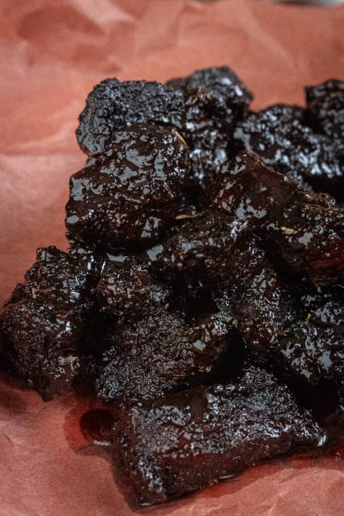 Smoked Chuck Roast Burnt Ends.