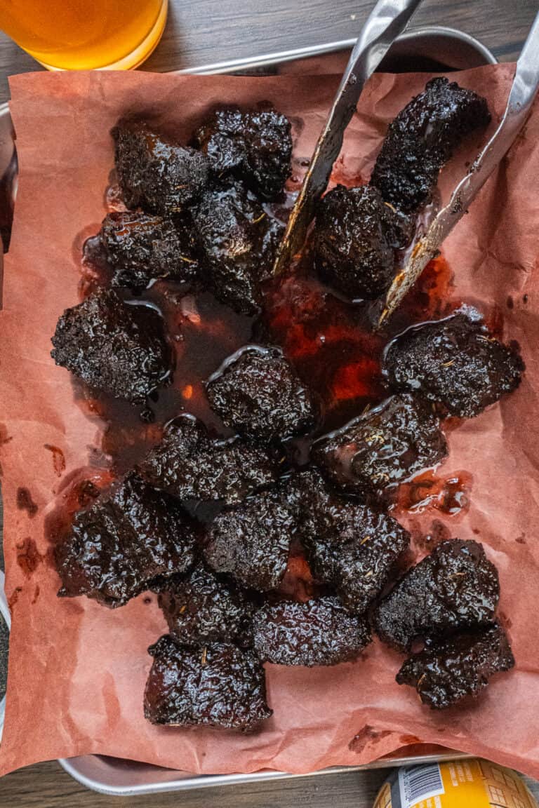 Smoked Chuck Roast Burnt Ends.