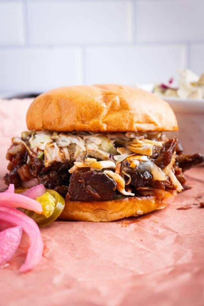 Chopped Brisket Sandwich