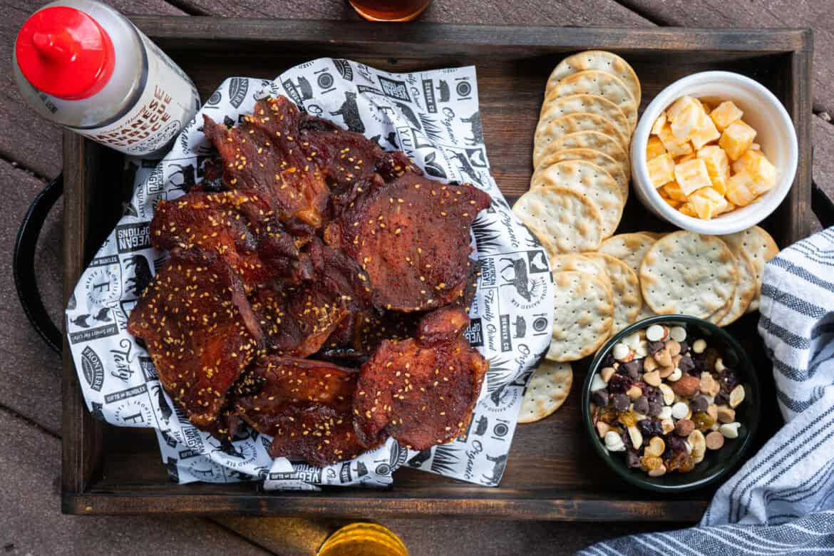 Sweet and Spicy Pork Jerky.
