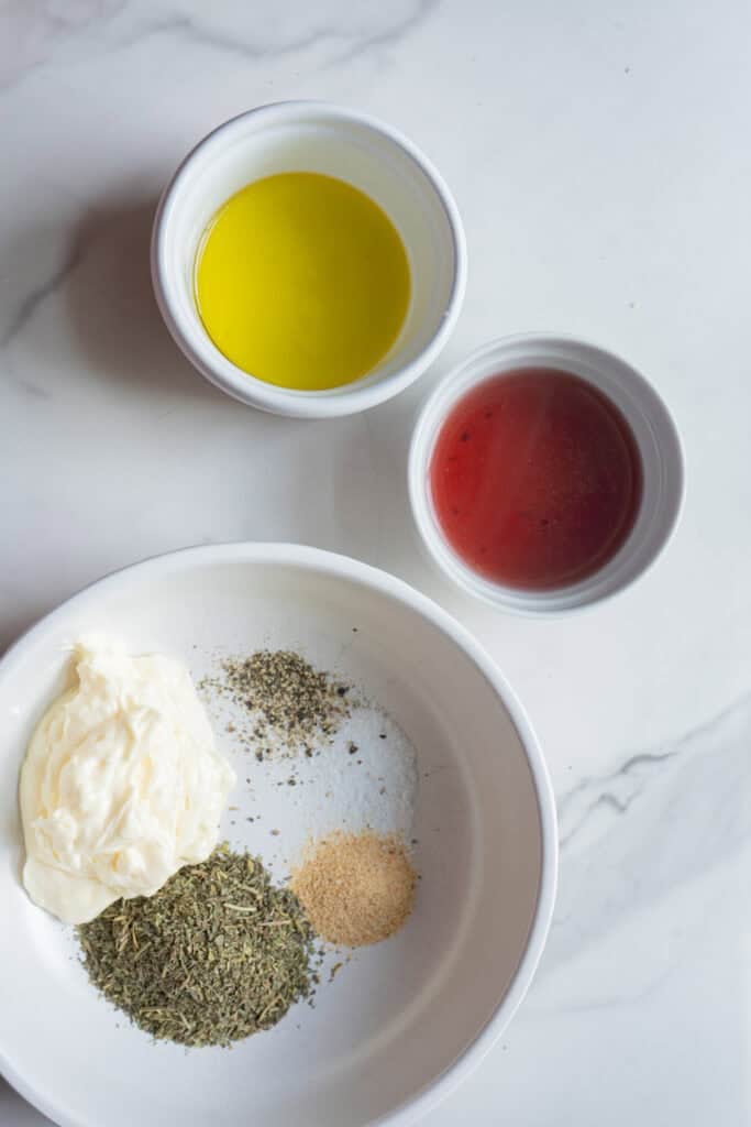 Creamy Italian Salad Dressing.