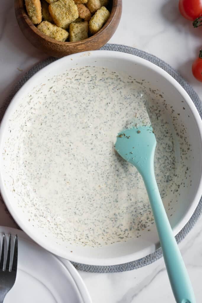 Creamy Italian Salad Dressing.