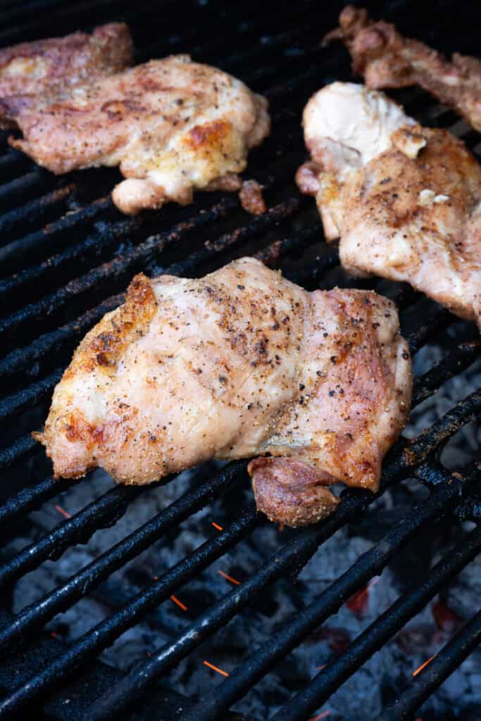 Grilled chicken thighs.