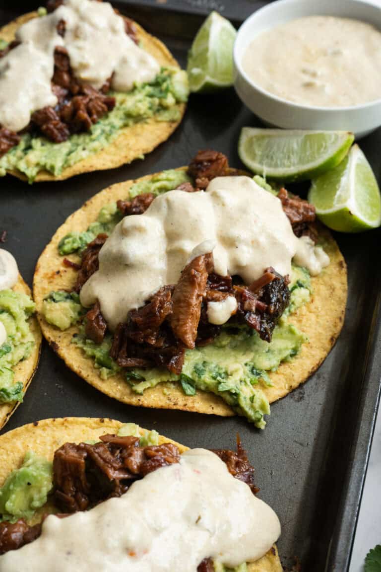 Leftover Smoked Brisket Tostada