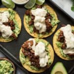 Leftover Smoked Brisket Tostada.