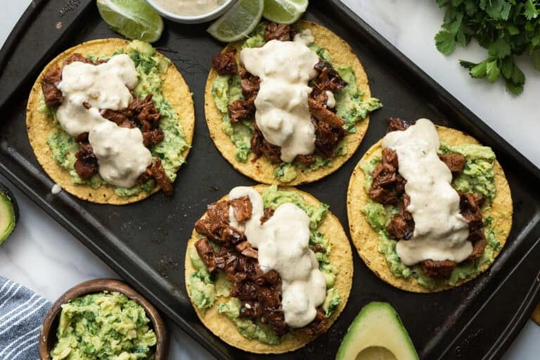 Leftover Smoked Brisket Tostada.