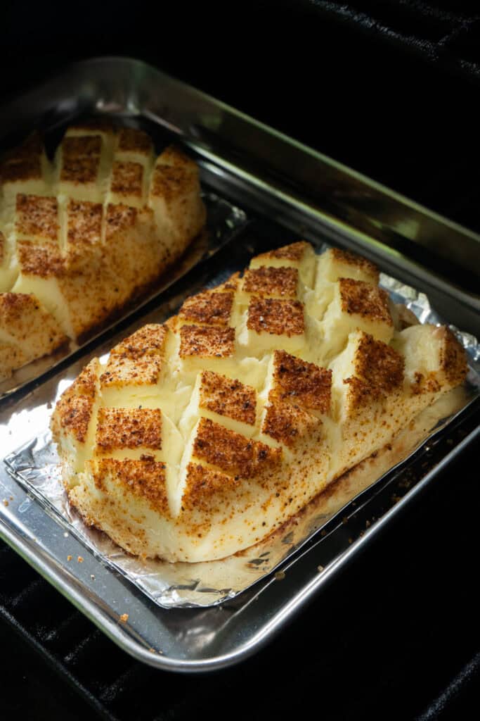 Smoked Cream Cheese on the smoker.