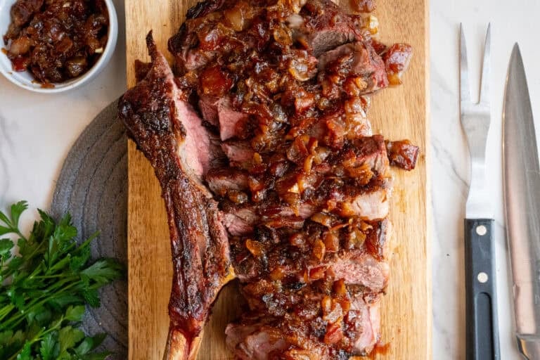 Steak with Bourbon Bacon Jam
