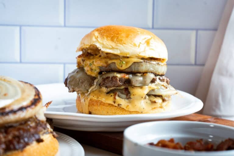 Smash Burgers with Baconnaise Sauce.