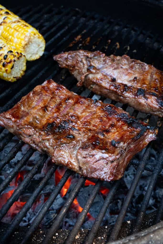 Grilled skirt steak.
