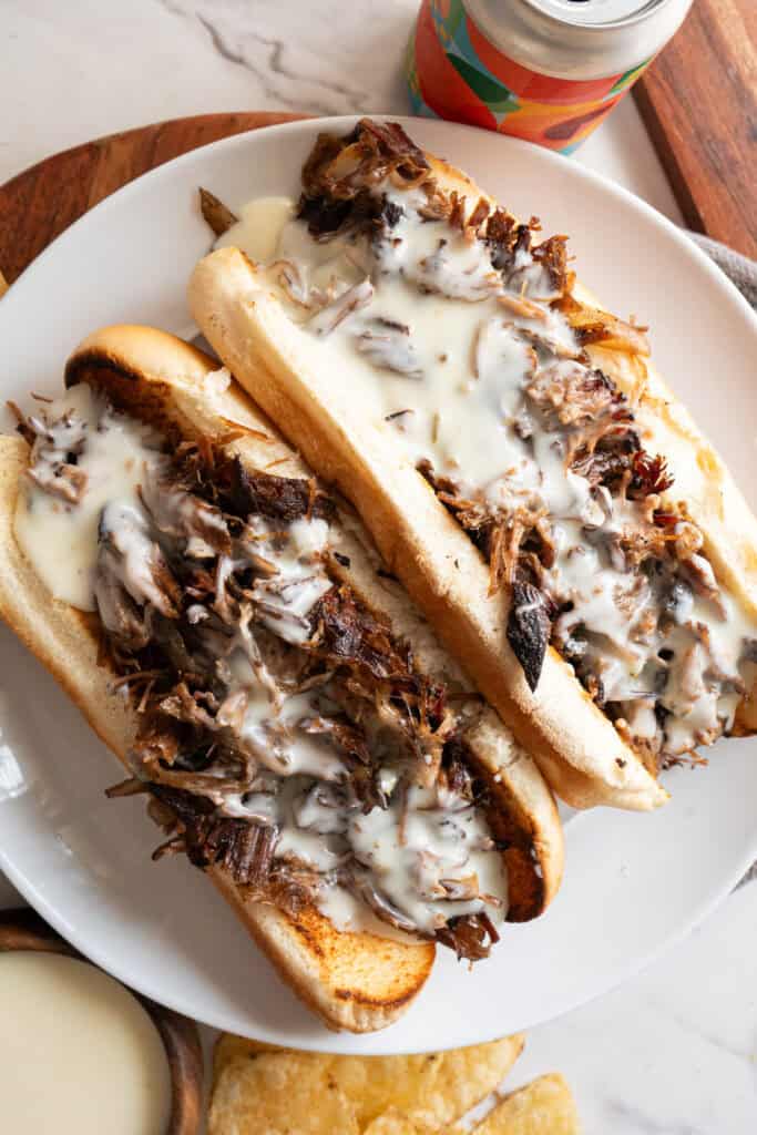 Smoked Brisket Cheesesteaks.
