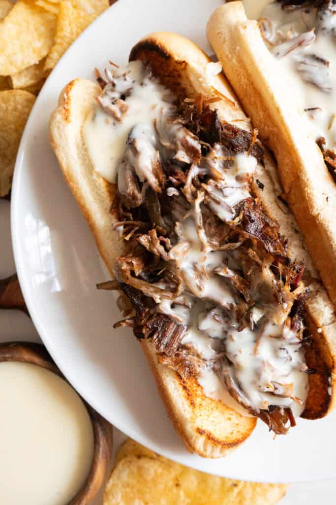 Smoked Brisket Cheesesteaks.