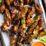 Buffalo Chimichurri Chicken Wings.