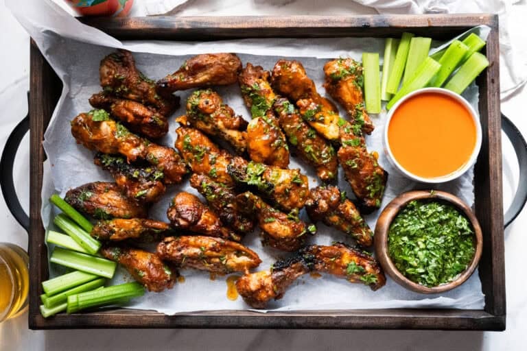 Buffalo Chimichurri Chicken Wings