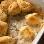 Biscuits and Gravy Casserole.