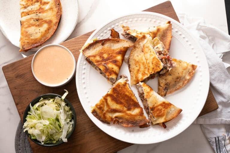 Smash Burger Quesadillas.