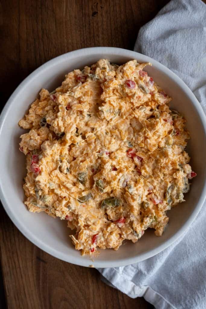 Pimento Cheese in a bowl.