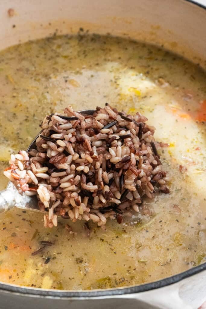 wild rice for smoked wild rice soup.