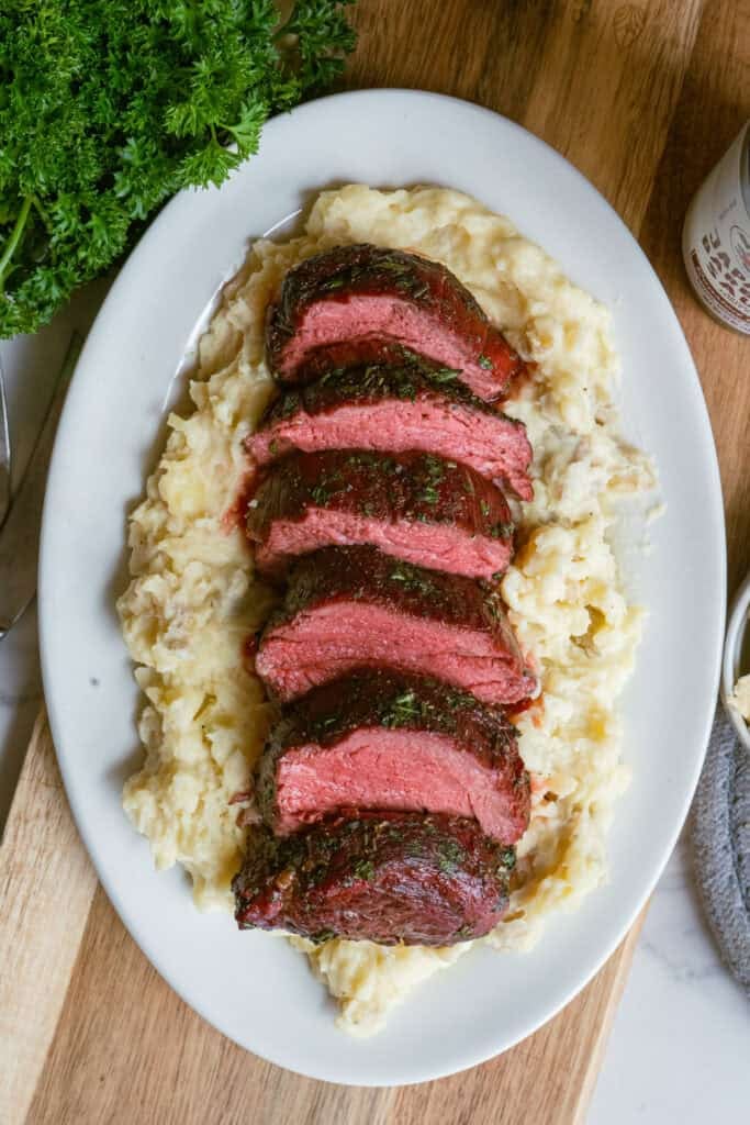 Smoked Beef Tenderloin with Bone Marrow Butter 