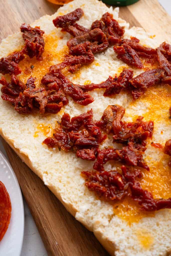 sun dried tomatoes on sliders