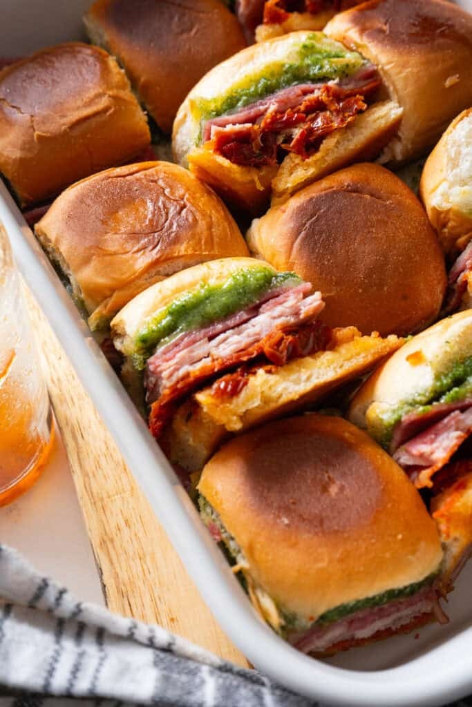 Italian Pesto Sliders.