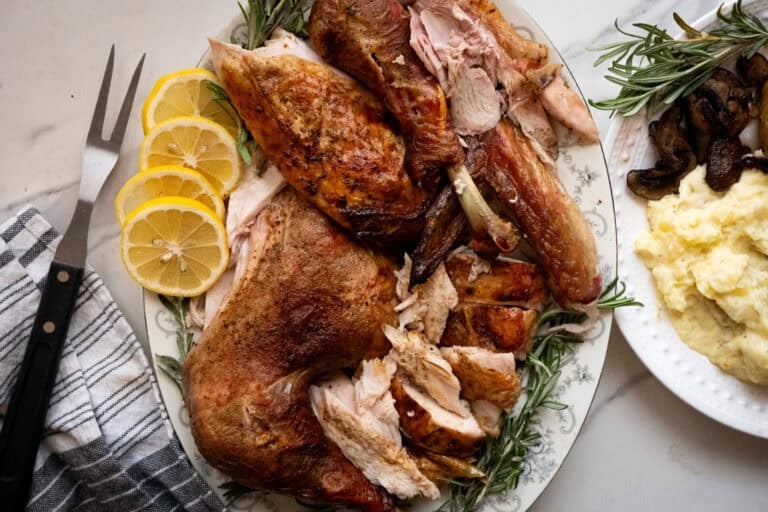 Smoked Turkey with Cajun Butter.