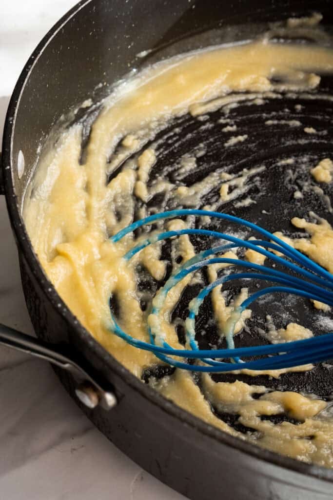 jalapeno popper Mac and cheese roux.