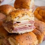Smokey Ham and Cheese Sliders.