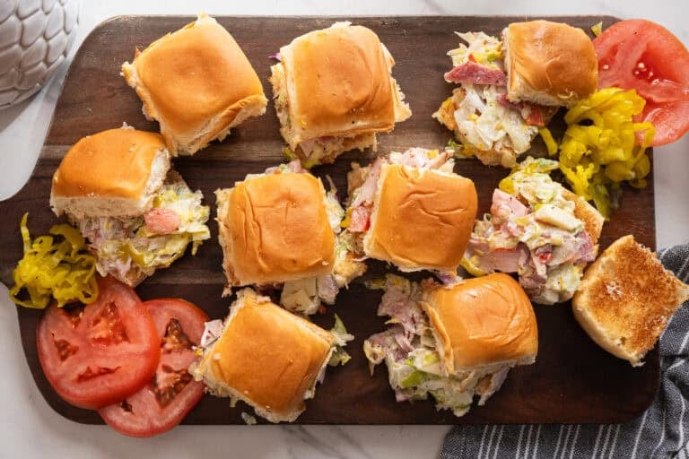 Chopped Italian Sliders.