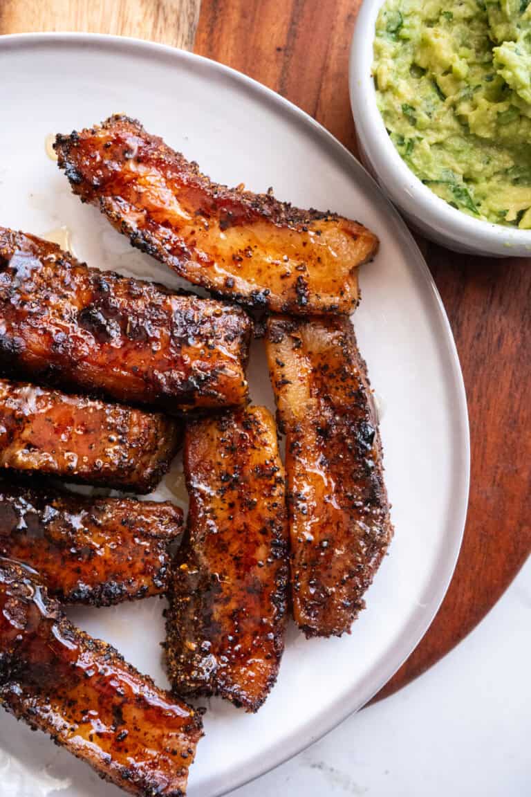 Hot Honey Lemon Pork Belly.