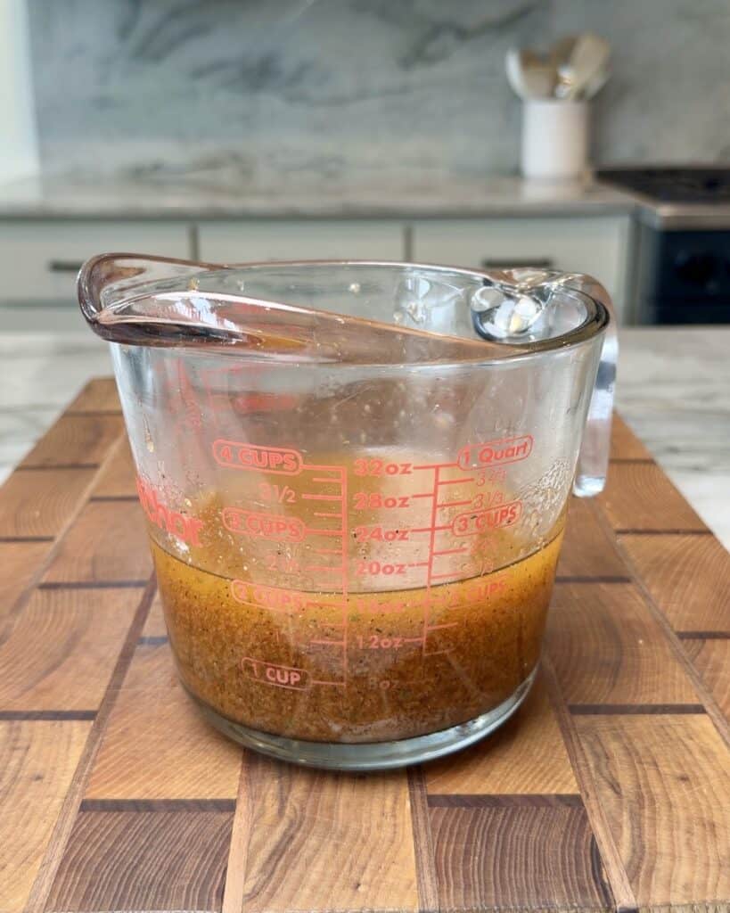 buttery mixture for BBQ Saltine Crackers.