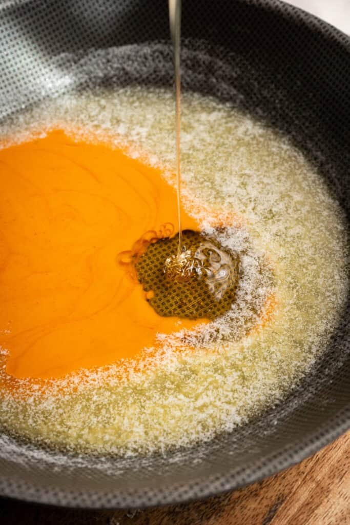 homemade buffalo sauce.