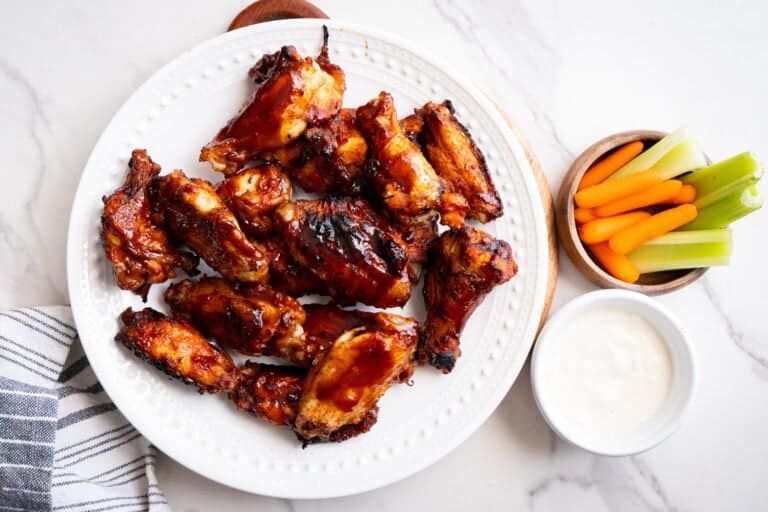 Beer Brined BBQ Wings.