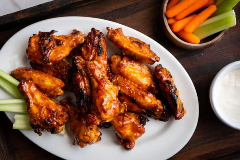 Beer Brined Buffalo Wings.