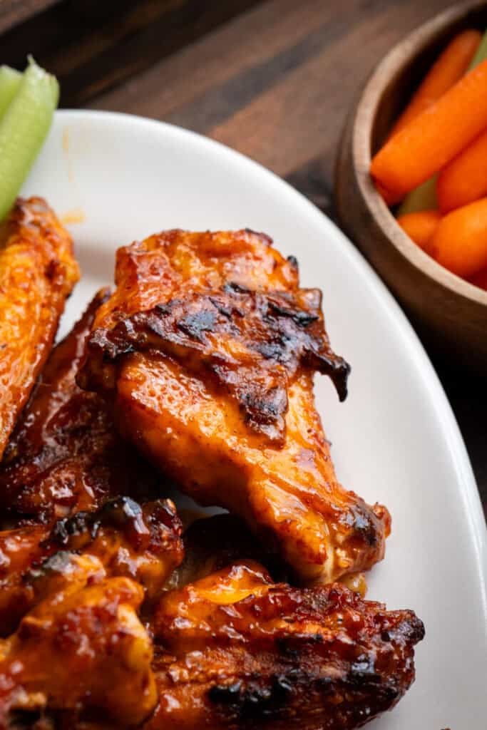 Beer Brined Buffalo Wings.