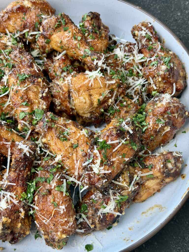 Smoked Cajun Alfredo Wings.